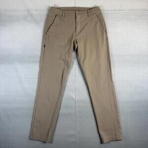 BYLT Everyday Pant 2.0 Mens 32 Taupe Classic Fit Performance Stretch Chino